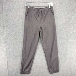 Tommy Bahama Jogger Pants Youth Sz 14 Gray Drawstring Elastic Waist Ankle Lined